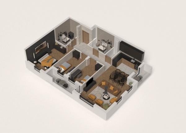 Slika 1 - Četvorosoban Novogradnja West Garden Residence